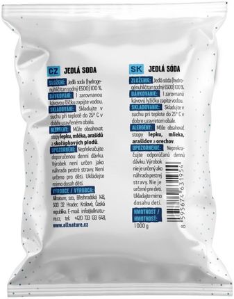 Allnature Soda Oczyszczona W Proszku 1kg - zdjęcie 2