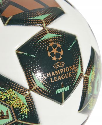 Piłka Nożna adidas Ucl 24/25 Knockout Stages Mini Zielono-Biala Jh1292 - zdjęcie 2