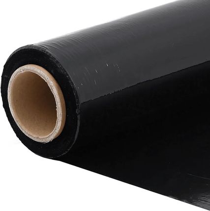vidaXl Folia Stretch 2 Szt. Czarna 30 Μm 50cm X 150 M (4104870) - zdjęcie 3
