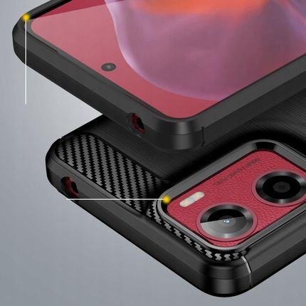 Izigsm Elastyczne Dopasowane Etui Case Obudowa Do Motorola Moto G05 E15 Carbon - zdjęcie 3