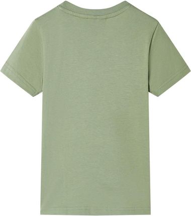 T-shirt dziecięcy Rowery i paski 92 khaki 100% bawełna - zdjęcie 2