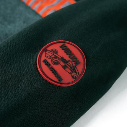 Dziecięca bluza z kapturem Winner 116 ciemnozielona - zdjęcie 3
