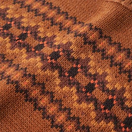Sweter dziecięcy 100% bawełna, koniak, 128 (7-8 lat) - zdjęcie 3