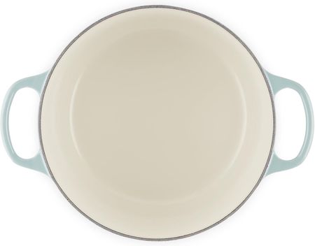 Le Creuset - Głęboka Okrągła Brytfanna Żeliwo 24 cm sea salt - zdjęcie 2