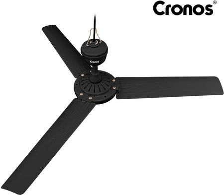WENTYLATOR SUFITOWY Z WIATRAKIEM CICHY CZARNY WIATRAK 90cm + PILOT TIMER - zdjęcie 6
