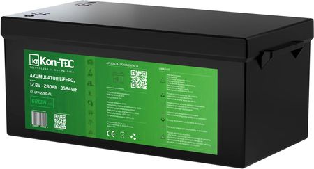 Kon-TEC GREEN LINE 12V 280Ah LiFePO4 BMS Bluetooth Akumulator z matą grzewczą - zdjęcie 3