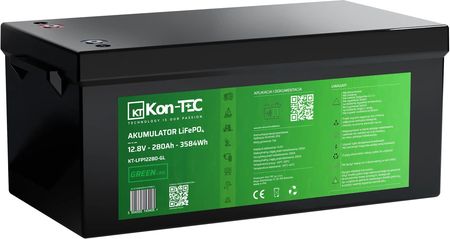 Kon-TEC GREEN LINE 12V 280Ah LiFePO4 BMS Bluetooth Akumulator z matą grzewczą - zdjęcie 2