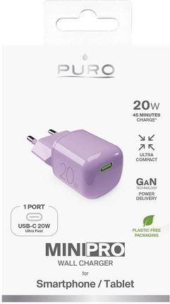 Puro 20W GaN USB-C - różowa - zdjęcie 3