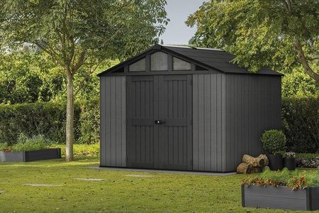 Domek Ogrodowy Keter Stronghold 10 X 8 Szary Z Podłogą - zdjęcie 4