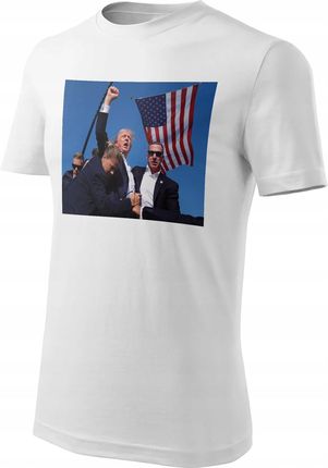 Koszulka Męska Biała Donald Trump Wybory Make America Great Again 3Xl - zdjęcie 3