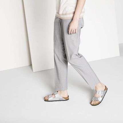 Birkenstock damskie sandały Arizona BS 1012283 SILVER (szerokość wąska) - zdjęcie 2