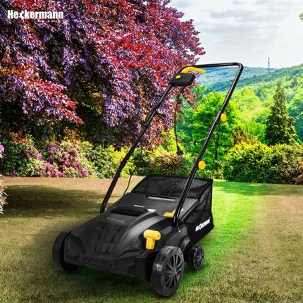 Wertykulator Aerator Elektryczny 3W1 Zestaw Z Koszem 30L 1500W 2 Wałki - zdjęcie 5
