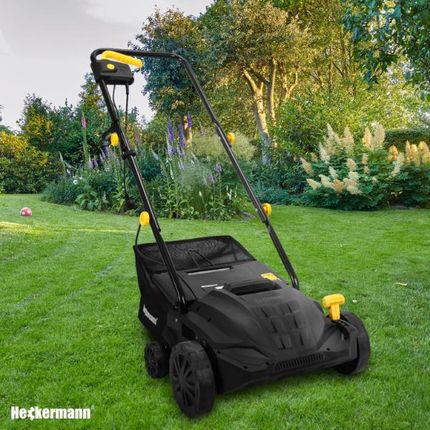 Wertykulator Aerator Elektryczny 3W1 Zestaw Z Koszem 30L 1500W 2 Wałki - zdjęcie 3