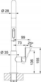 Franke Maris Slim Clear Water J pull-out Złoto 120.0736.601 - zdjęcie 2