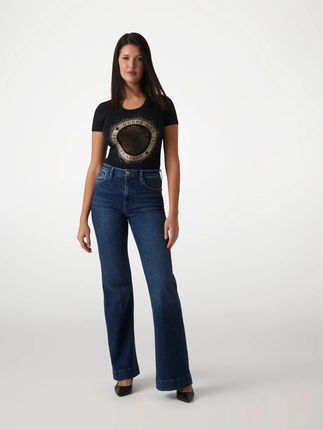 DAMSKI T-SHIRT GUESS W5RI82J1314-JBLK (L) - zdjęcie 2