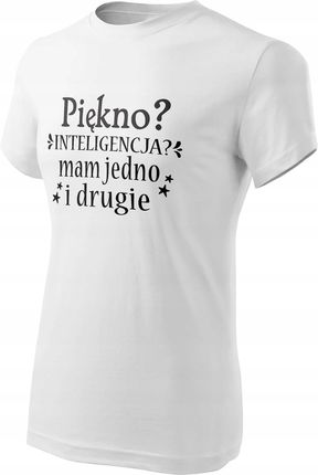 Koszulka Damska T-Shirt Na Dzień Kobiet Prezent Piękno Inteligencja Xxl - zdjęcie 3