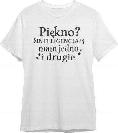 Koszulka Damska T-Shirt Na Dzień Kobiet Prezent Piękno Inteligencja Xxl - zdjęcie 5
