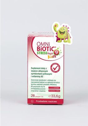 OMNi-BiOTiC® Stress Repair 9 Kids – Psychobiotyk Dla Dzieci Z Witaminą B2 28Sasz. - zdjęcie 2