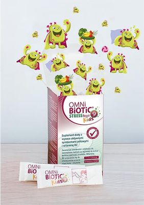OMNi-BiOTiC® Stress Repair 9 Kids – Psychobiotyk Dla Dzieci Z Witaminą B2 28Sasz. - zdjęcie 5