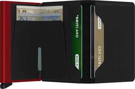 PORTFEL SECRID RFID SLIMWALLET BLACK & RED - zdjęcie 2