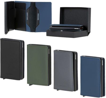 PORTFEL SECRID RFID MINIWALLET MATTE BLACK- BLACK - zdjęcie 3