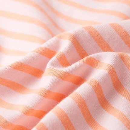 Dziecięca spódniczka w paski, prosty krój, różowa, 104 - zdjęcie 2