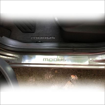 RENAULT GRAND MODUS MODUS Nakładki progowe ze stali nierdzewnej 304 Wykończenie połysk - zdjęcie 2