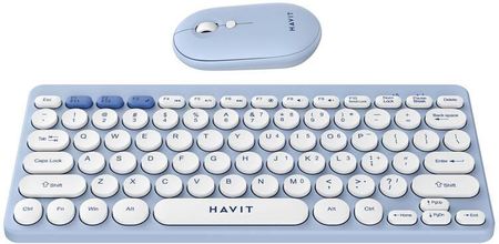 Zestaw klawiatura + mysz Havit KB279GCM Niebieski (72813) - zdjęcie 2