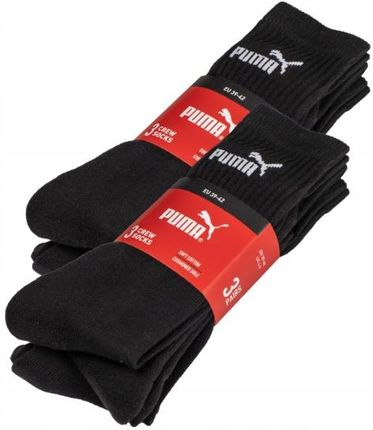 Puma Skarpety długie 6PAK r. 39/42 czarne - zdjęcie 3