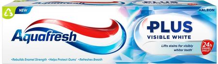 Aquafresh Plus Visible White Pasta Do Zębów Z Fluorkiem 75ml - zdjęcie 2