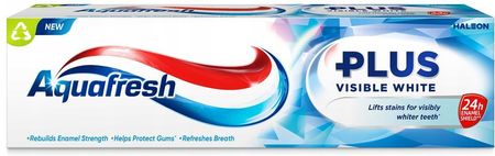 Aquafresh Plus Visible White Pasta Do Zębów Z Fluorkiem 75ml - zdjęcie 3