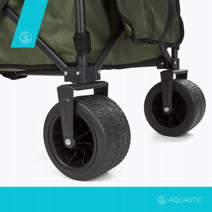 Wózek transportowy składany AQUASTIC Caro zielony - zdjęcie 3
