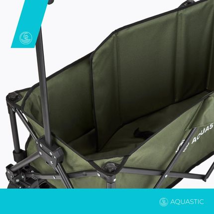 Wózek transportowy składany AQUASTIC Caro zielony - zdjęcie 4