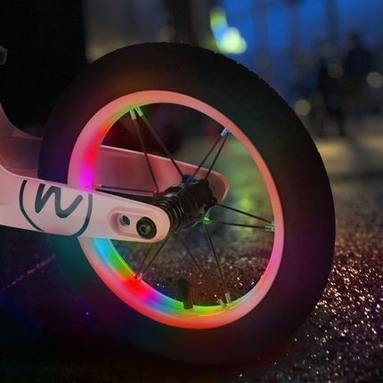 Nils Fun Rb901 Led Rowerek Biegowy Koła Pompowane 12'' Różowy - zdjęcie 5
