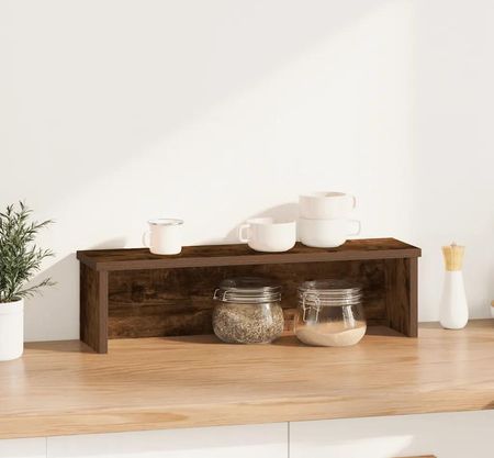vidaXL Półka Kuchenna Składana Przydymiony Dąb 60x15x16cm (860507) - zdjęcie 2