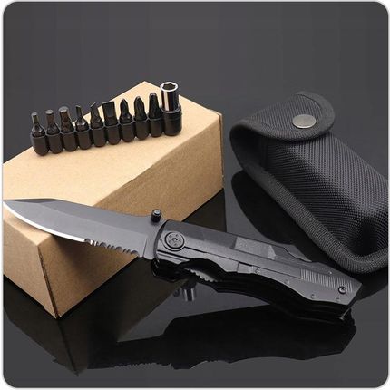 Multitool Narzędzie Wielofunkcyjne Scyzoryk Nóż Skłdany Kombinerki 21W1 - zdjęcie 6