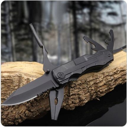 Multitool Narzędzie Wielofunkcyjne Scyzoryk Nóż Skłdany Kombinerki 21W1 - zdjęcie 3