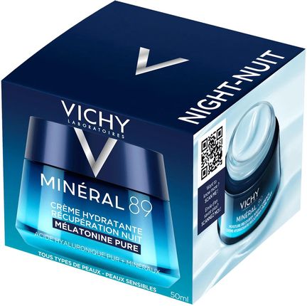 Vichy Mineral 89 Nawilżający Krem Z Melatoniną Na Noc 50ml - zdjęcie 2