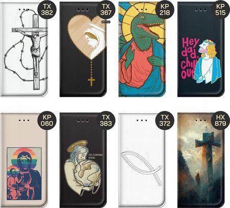Hello Case Etui Z Klapką Do Xiaomi 15 Jezus Krzyż Różaniec Bóg Futerał Case - zdjęcie 4