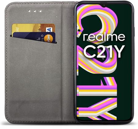 Etui Do Realme C21Y Magnet Smart Case Szkło 9H - zdjęcie 2