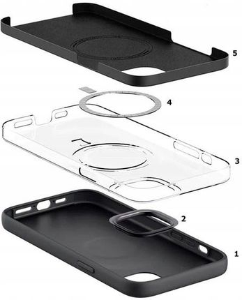 Apple Silikonowe Etui Magnetyczne Do Iphone 13 Pro Max Eucalyptus - zdjęcie 2
