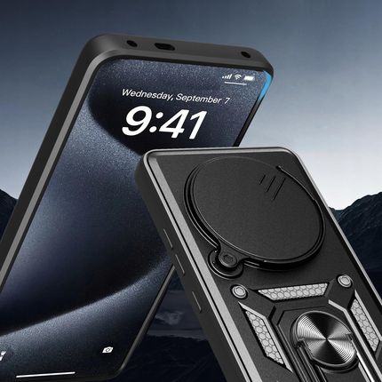 Tech-Protect Etui Case Camshield Ring Do Realme 14 Pro+ Plus 5G 2-Pak Szkło Uv - zdjęcie 4