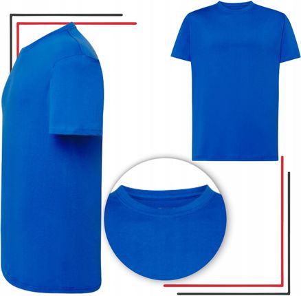 Koszulka męska Chabrowa Bawełniana oddychająca do Pracy 24h-BHP r. 2XL - zdjęcie 2