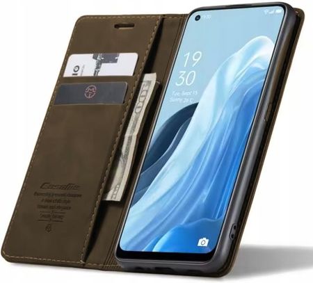 Etui Zamykane Do Realme Gt Master Edition Case Skórzane +Szkło 9H Brązowe - zdjęcie 5