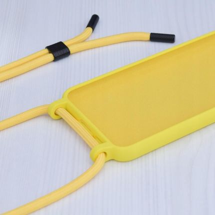 Etui Ze Sznurkiem Iphone 15 Pro Max Żółty - zdjęcie 4