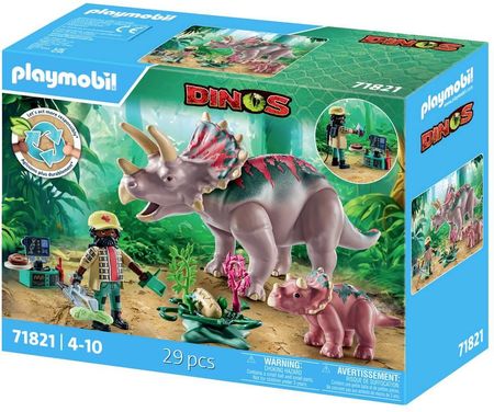 Playmobil 71821 Dinos Triceratops Z Młodym Zwierzęciem - zdjęcie 2