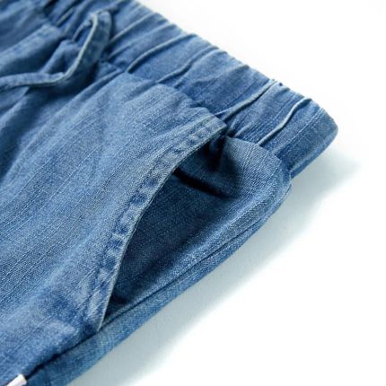 Szorty dziecięce, niebieski denim, 128 - zdjęcie 2