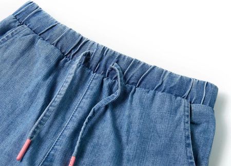 Szorty dziecięce, niebieski denim, 128 - zdjęcie 3