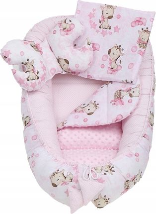 Babymam Kokon Niemowlęcy Gniazdo Kojec Minky Zestaw Xxl 7 El. - zdjęcie 5