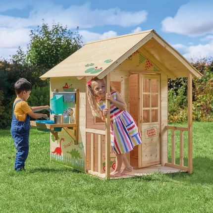 Tp Toys Drewniany Domek Ogrodowy Dla Dzieci Z Kuchnią I Werandą + Akcesoria Kuchenne - zdjęcie 5